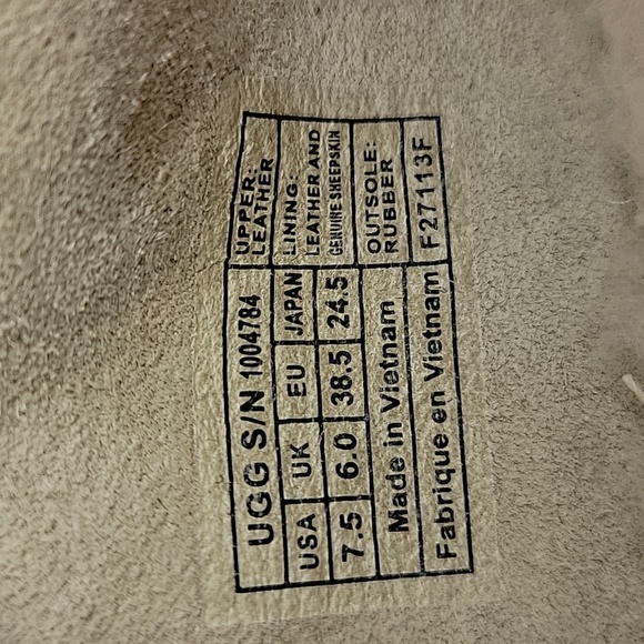 UGG Carey Suede Skimmer Style Flats Leopard Print Size 7.5 - Picture 11 of 12